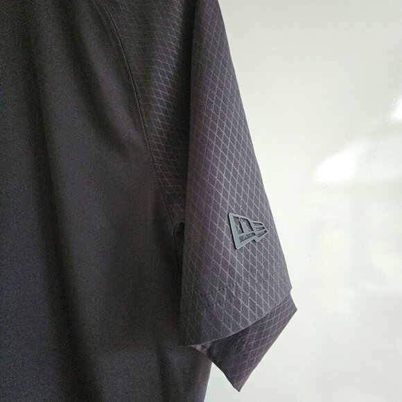 New Era Mens Black Short Sleeve Quarter-Zip Shirt Lightweight, Small, Baseball - Picture 6 of 9